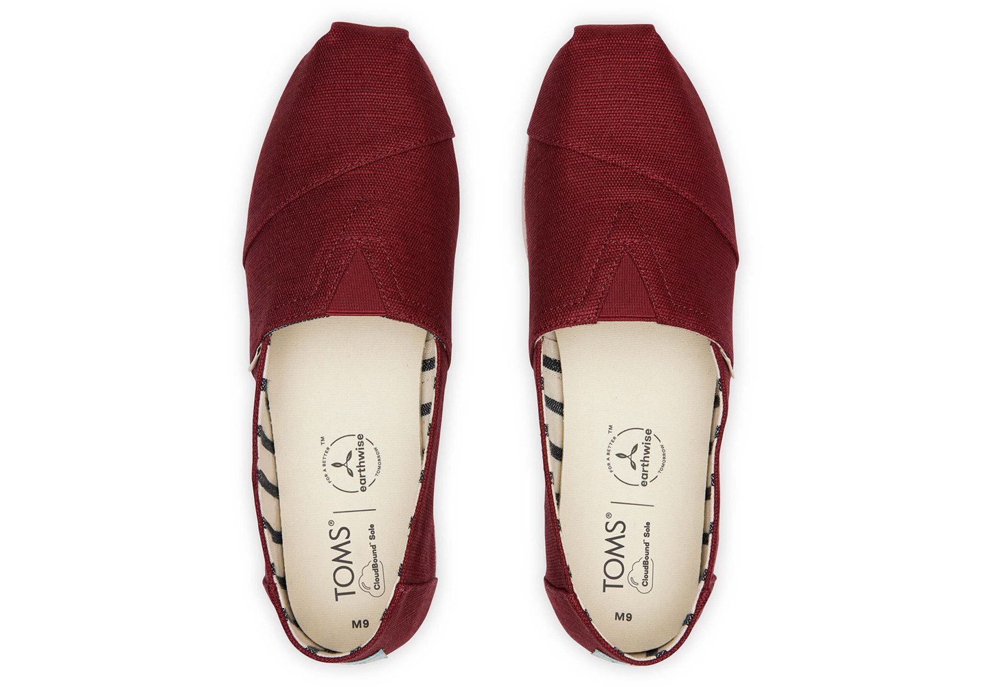 Toms Espadryle Męskie Czerwone - Alpargata Heritage Płócienne - 52UOLNZTI